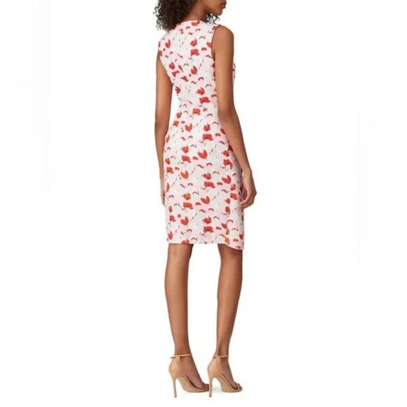 BLACK HALO Avilla Floral Sheath Dress in Pink & Red Women’s SIZE 8 & 10 - Picture 3 of 13